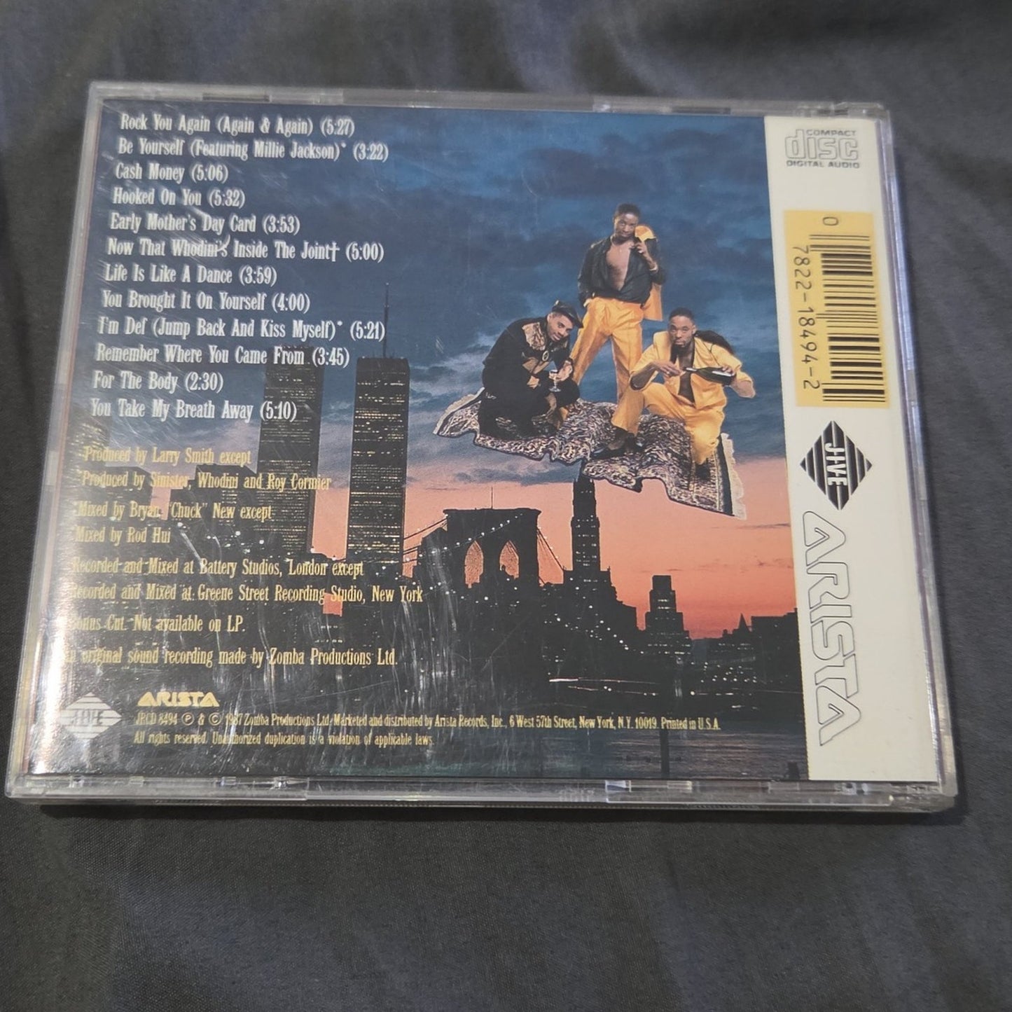 Vtg 1987 Whodini OPEN SESAME CD