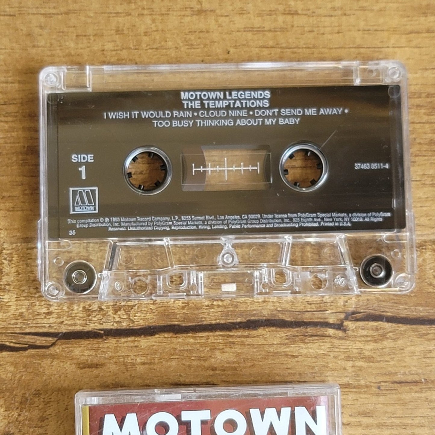 Vtg 1993 The Temptations Cloud Nine I Wish It Would Rain Cassette Tape
