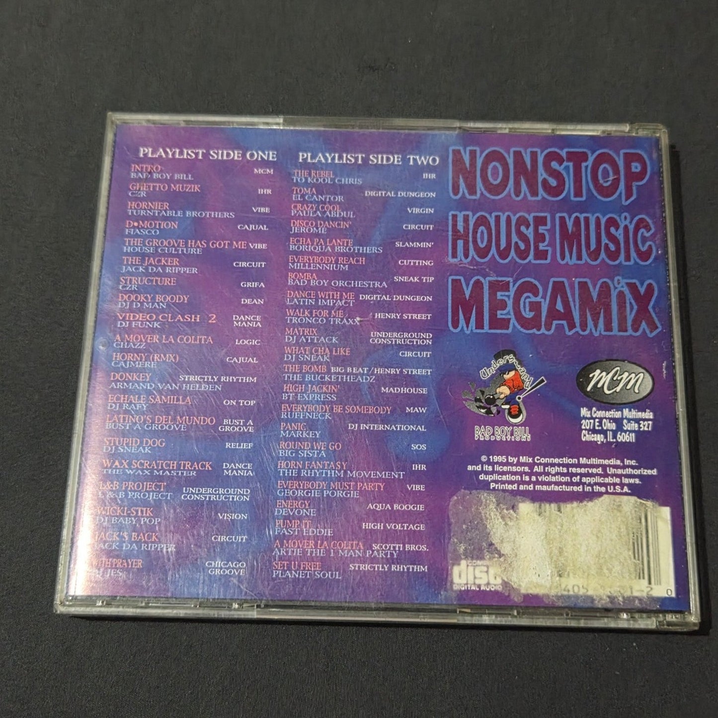 Vtg 1995 Bad Boy Bill BANGIN' THE BOX VOL. 1 CD HOUSE