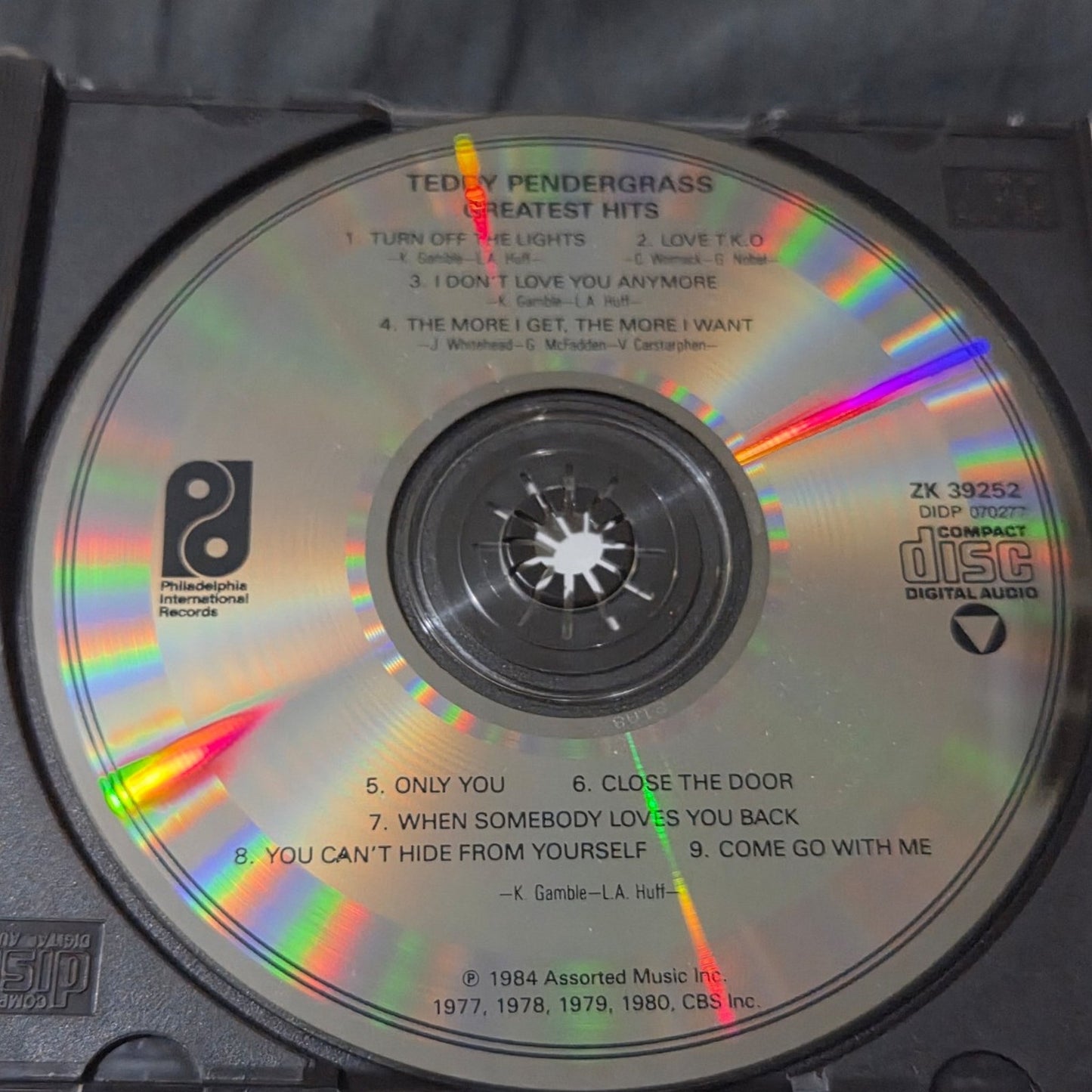 Vtg 1984 Teddy Pendergrass GREATEST HITS CD