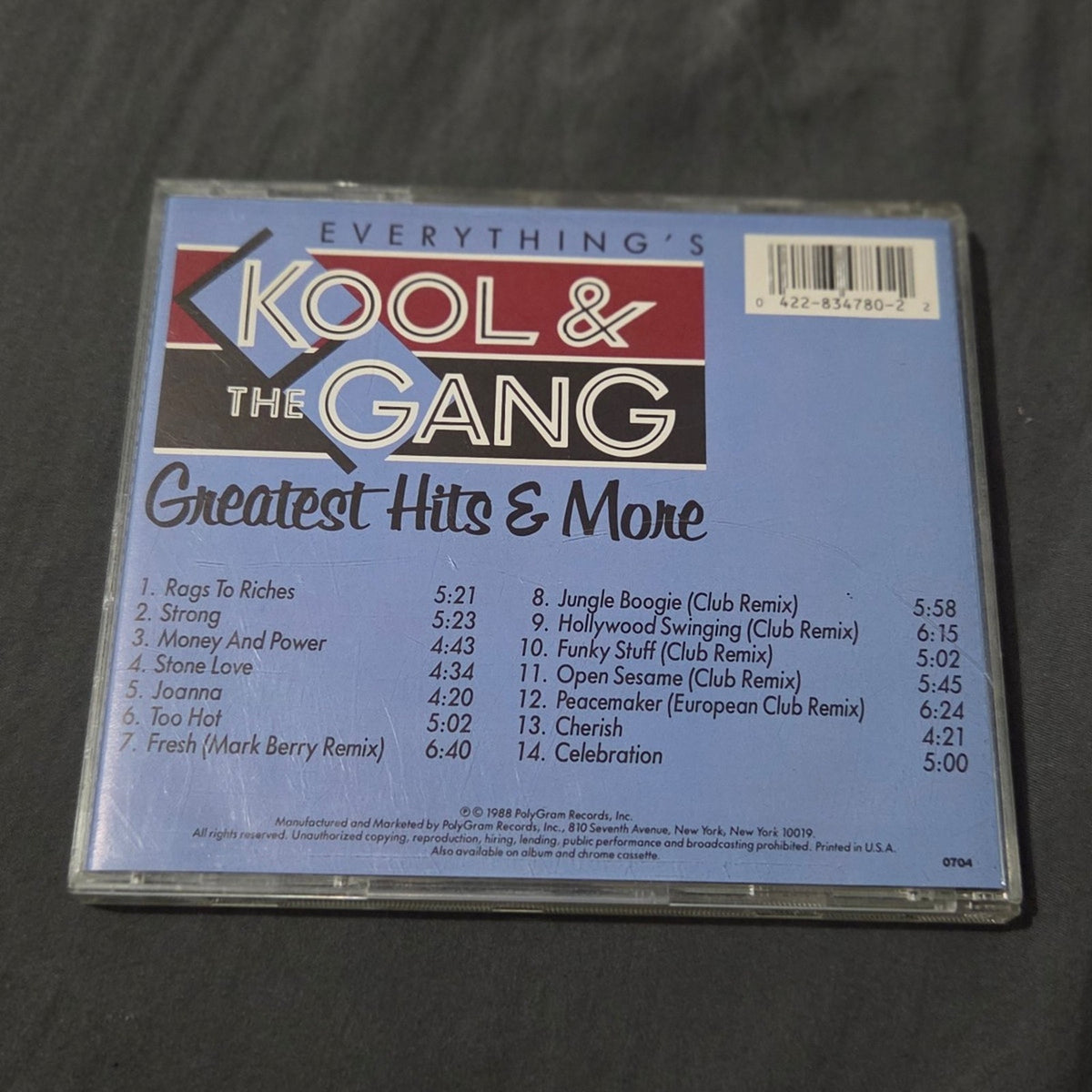 Vtg 1988 Kool & The Gang Greatest Hits & More CD