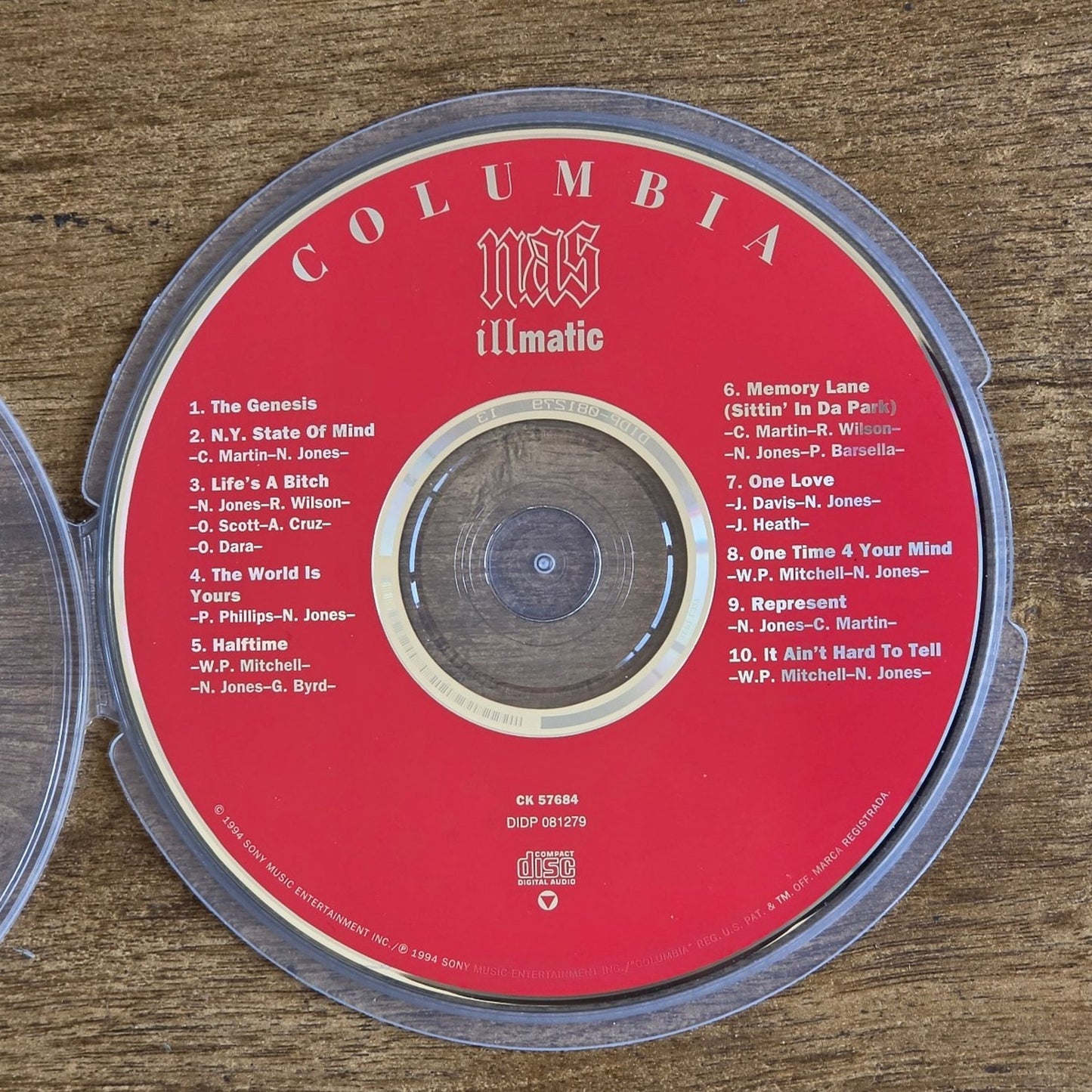 Vtg 1994 Nas ILLMATIC Hip Hop Rap