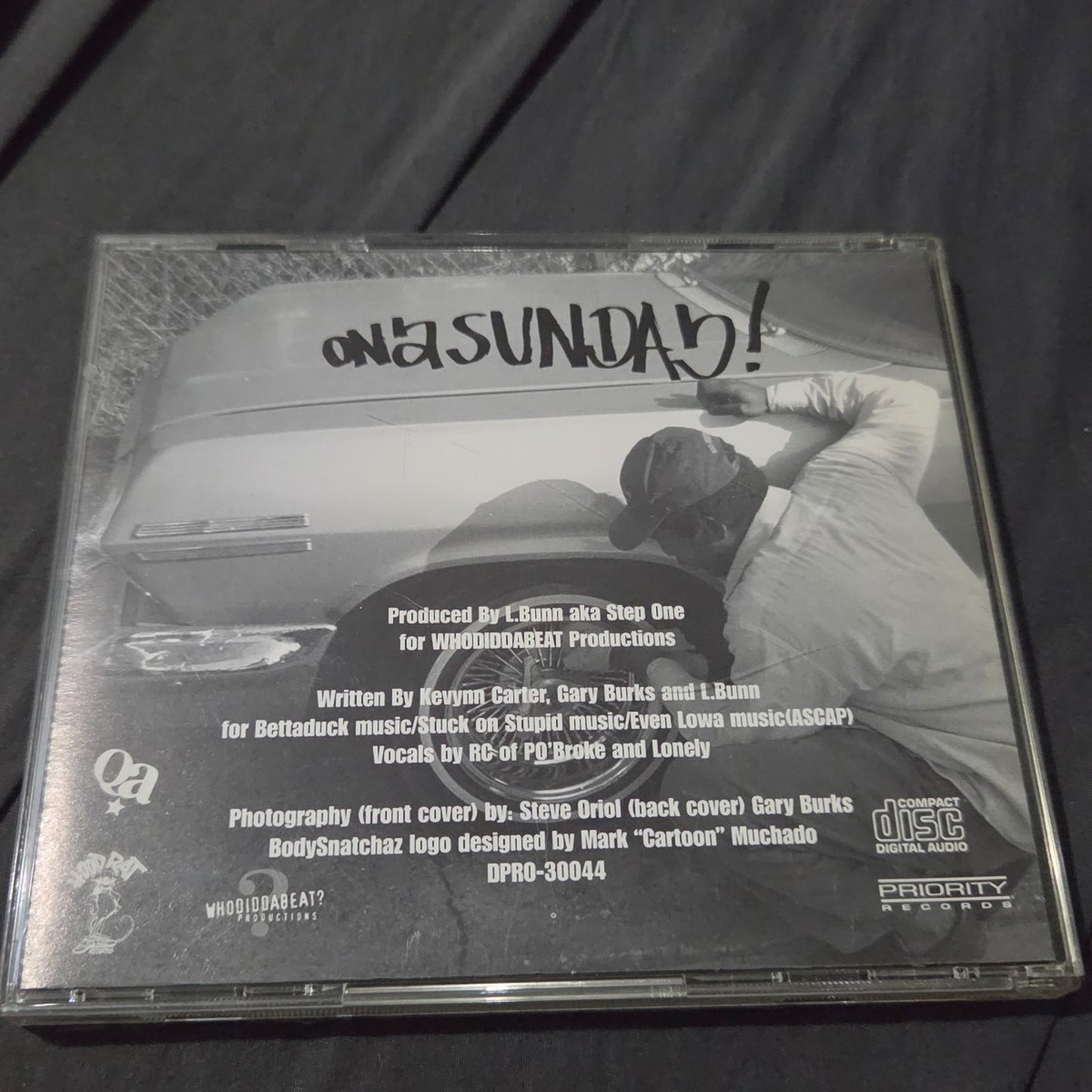Vtg 1996 The Bodysnatchaz ON A SUNDAY! CD SINGLE