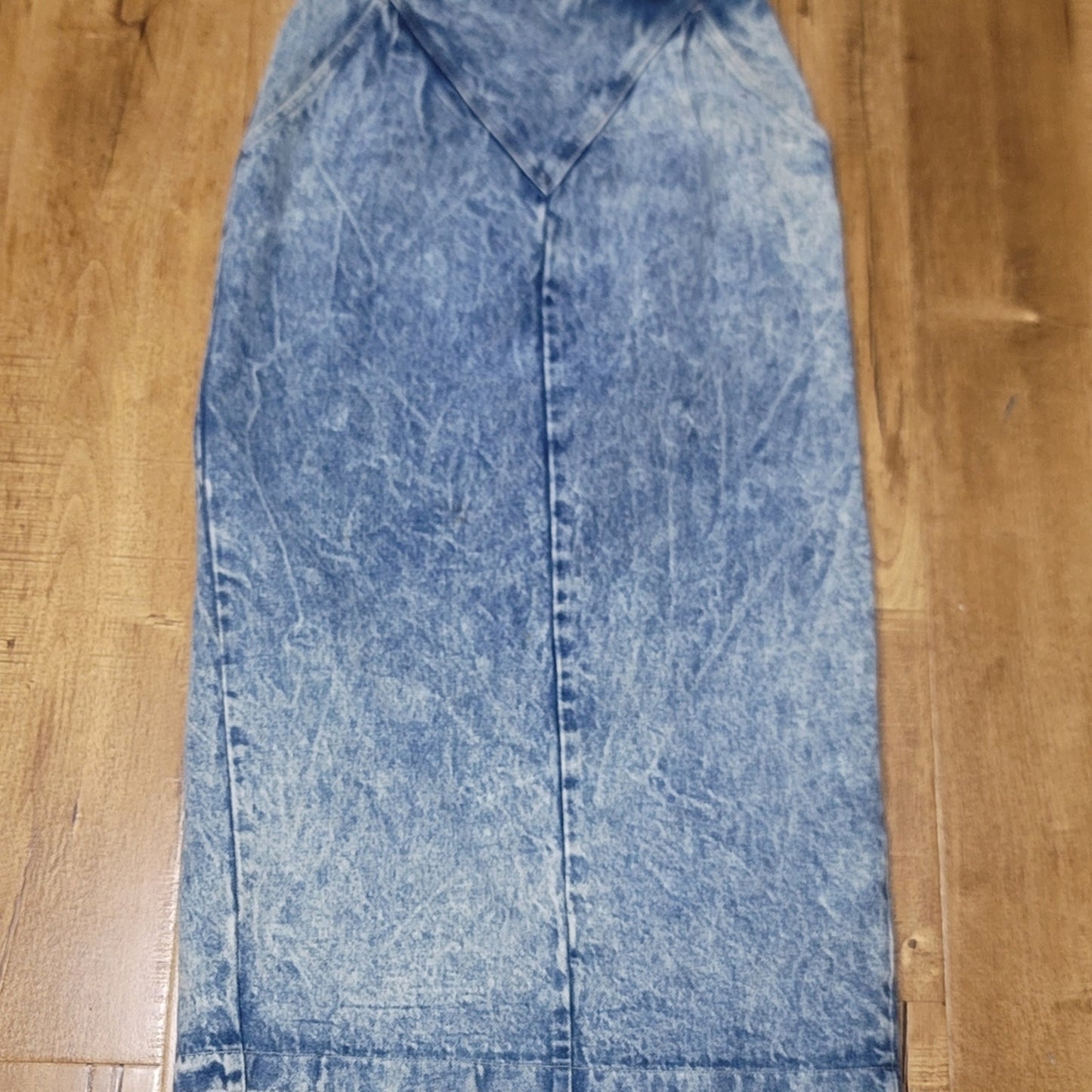 Vtg Candie's Acid Washed Denim Pencil Skirt