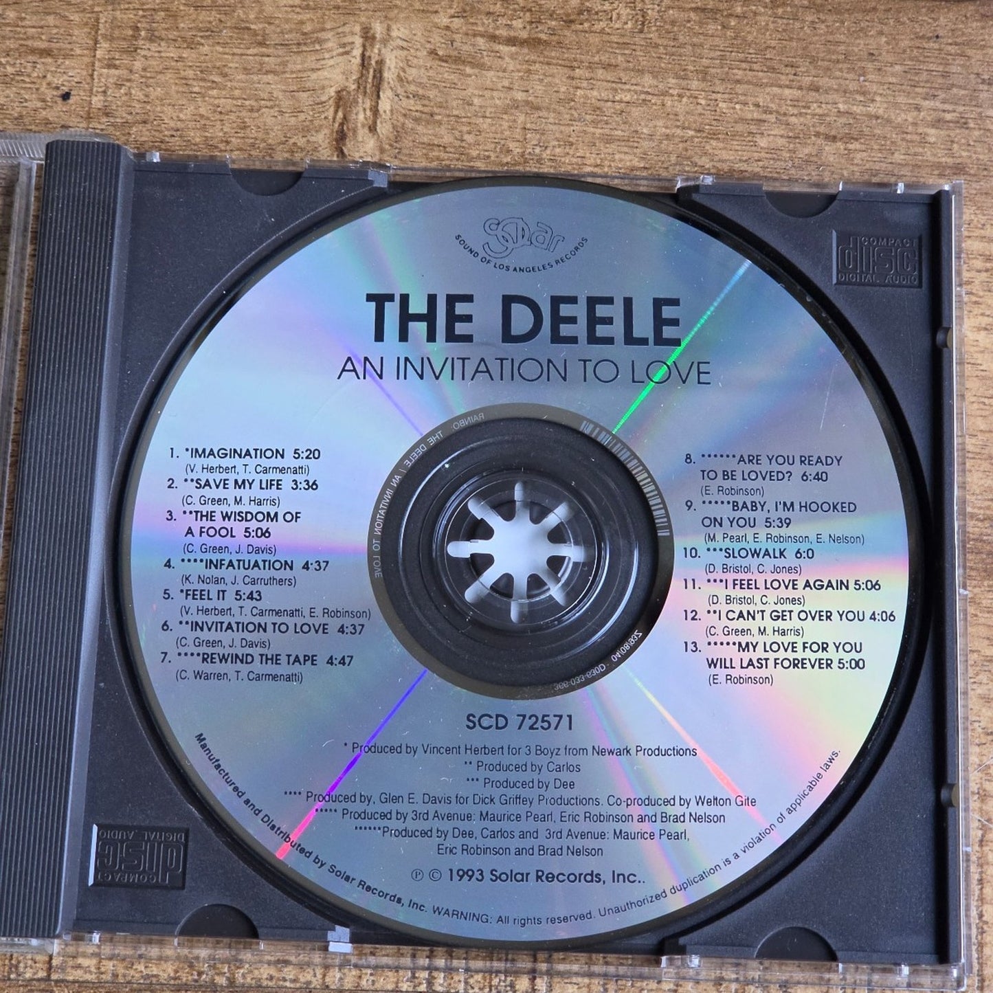 Vtg 1993 The Deele AN INVITATION TO LOVE CD w/ Hype Sticker