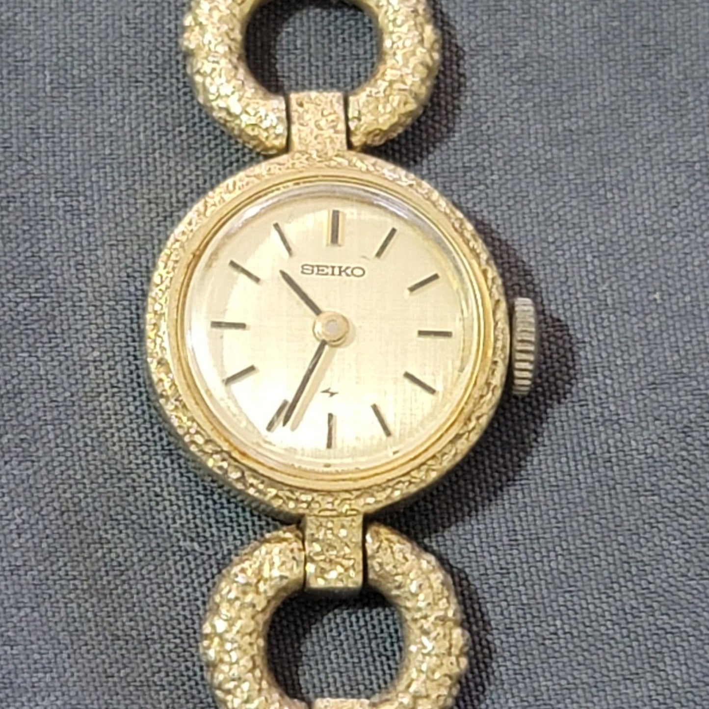 Vtg Seiko Gold Tone Automatic Wind-up Watch
