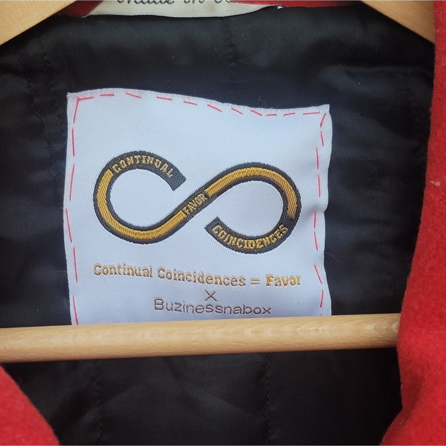 Continual Coincidences Brand Upcycled Vtg Wool Blend Bomber Jacket