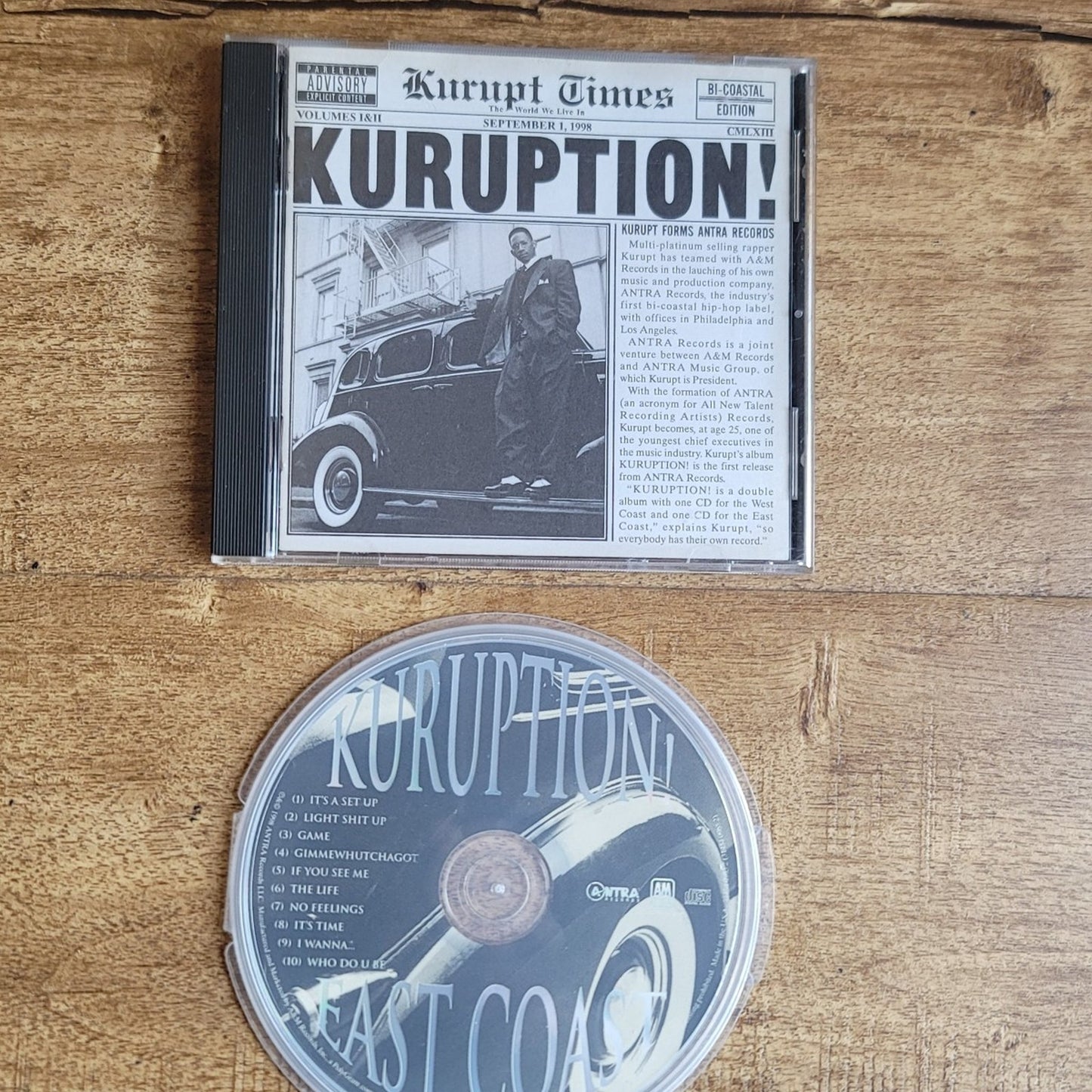 Vtg 1998 Kurupt KURUPTION EAST/WEST COAST Double CD
