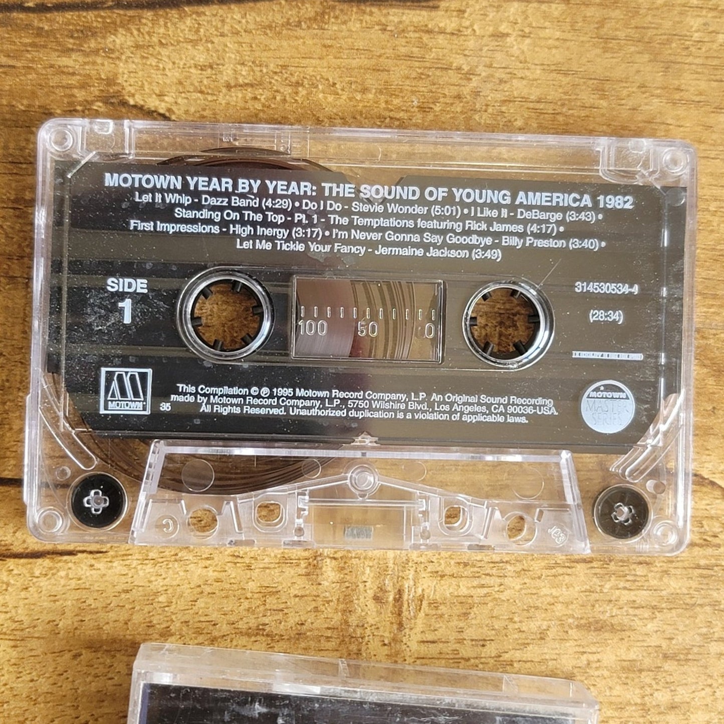 Vtg 1995 Motown Year by Year 1982 Cassette Tape The Sound of Young America