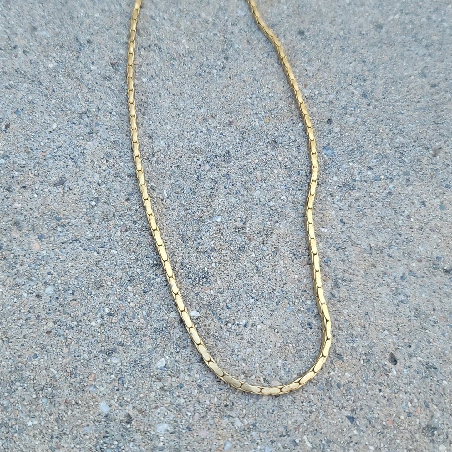 18" Vtg 14k GP Gold Plated Necklace