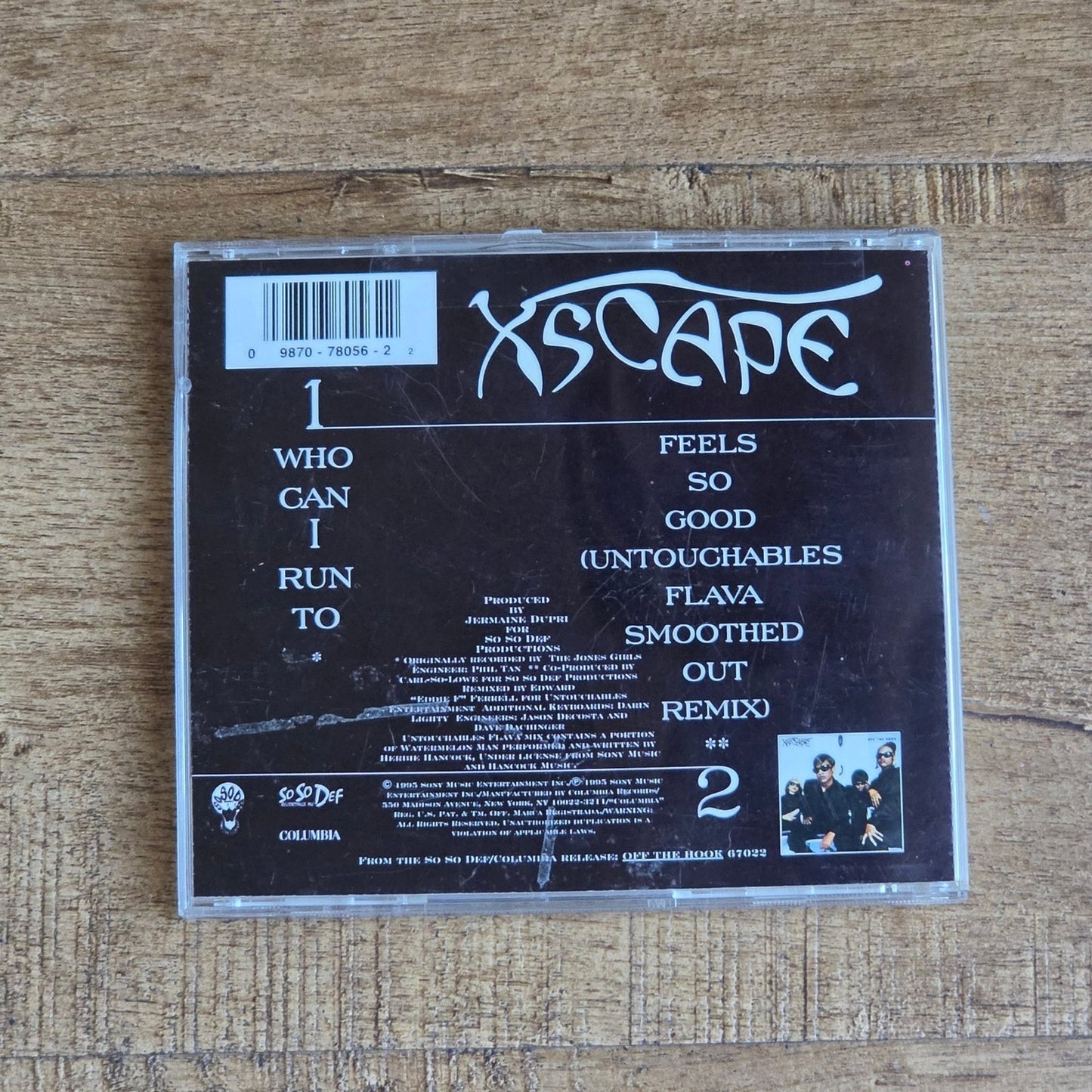 Vtg 1995 Xscape Who Can I Run To? Maxi Single CD