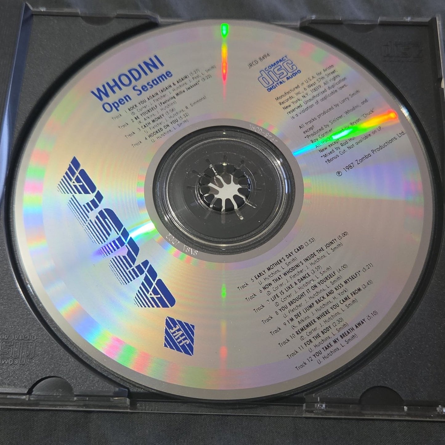 Vtg 1987 Whodini OPEN SESAME CD