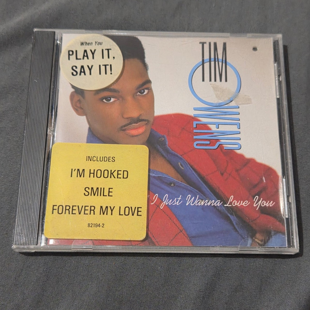 Vtg 1991 Tim Owens I Just Wanna Love You CD Hype Stickers