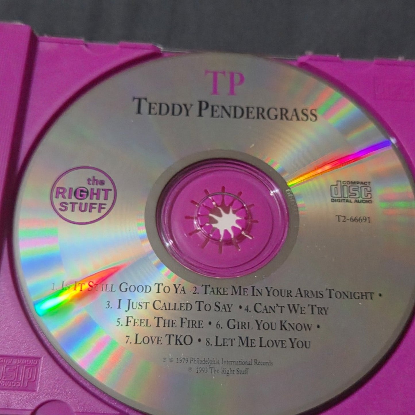 Vtg 1993 Teddy Pendergrass TP CD