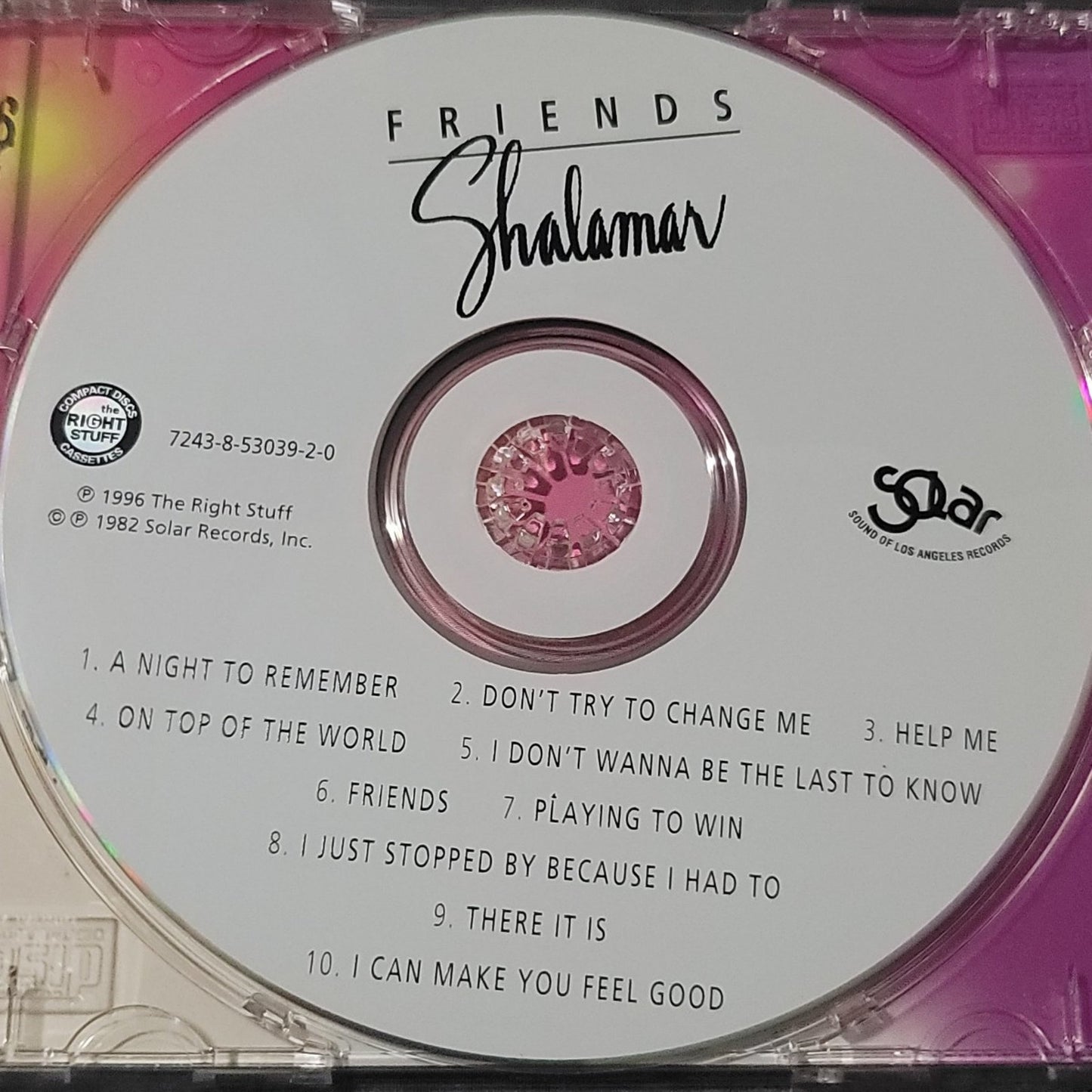 Vtg 1996 Shalamar FRIENDS CD