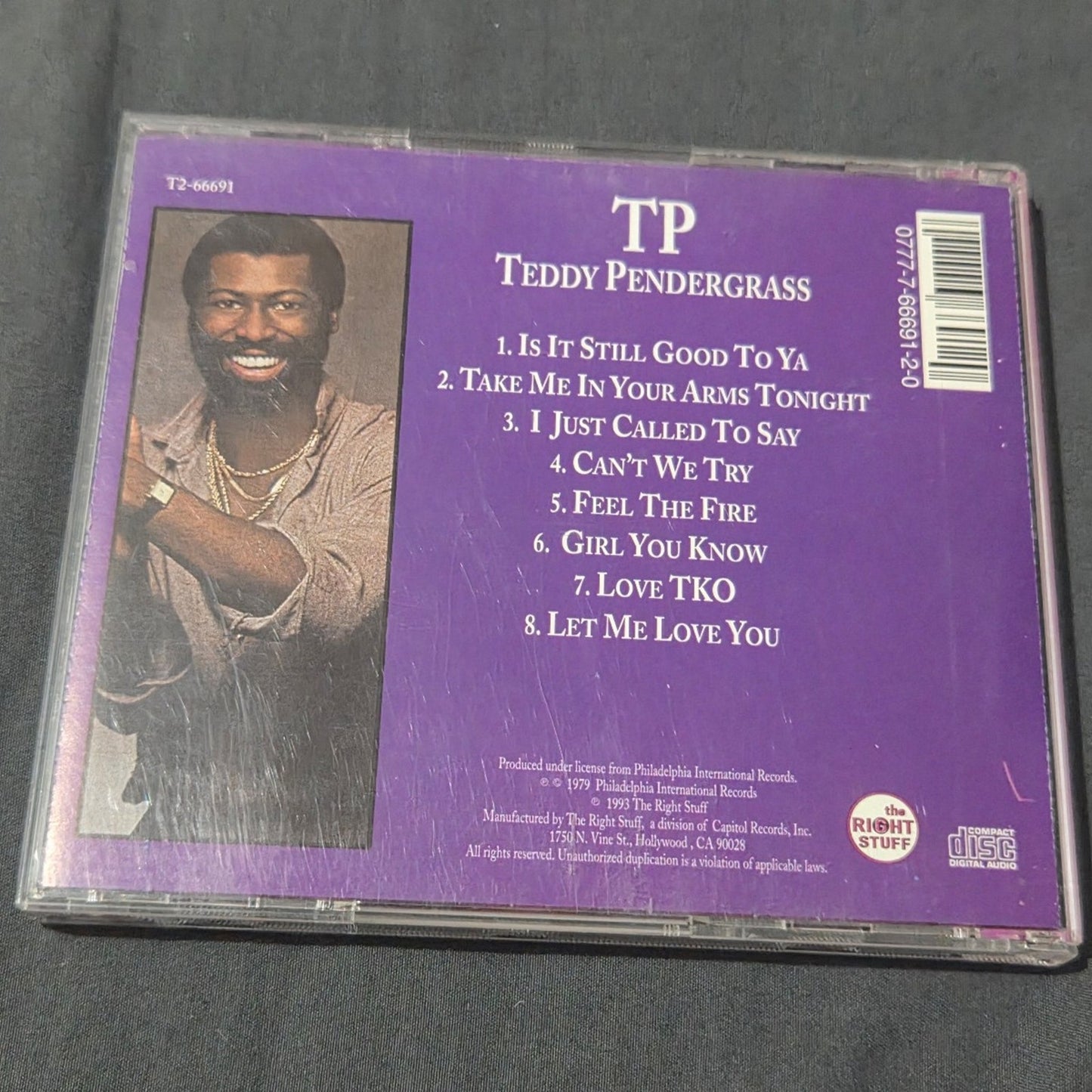 Vtg 1993 Teddy Pendergrass TP CD