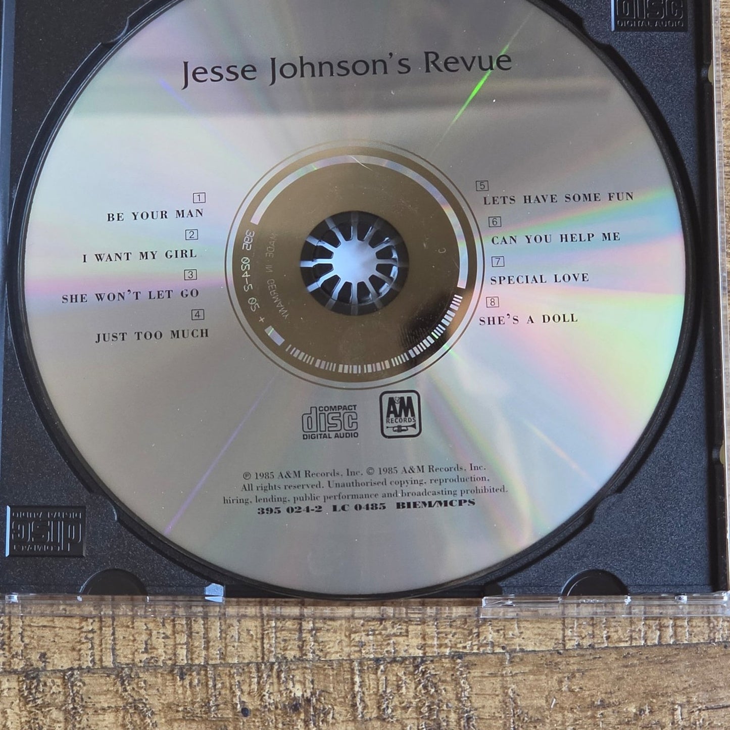 Vtg 1985 Jesse Johnson JESSE JOHNSON'S REVUE CD