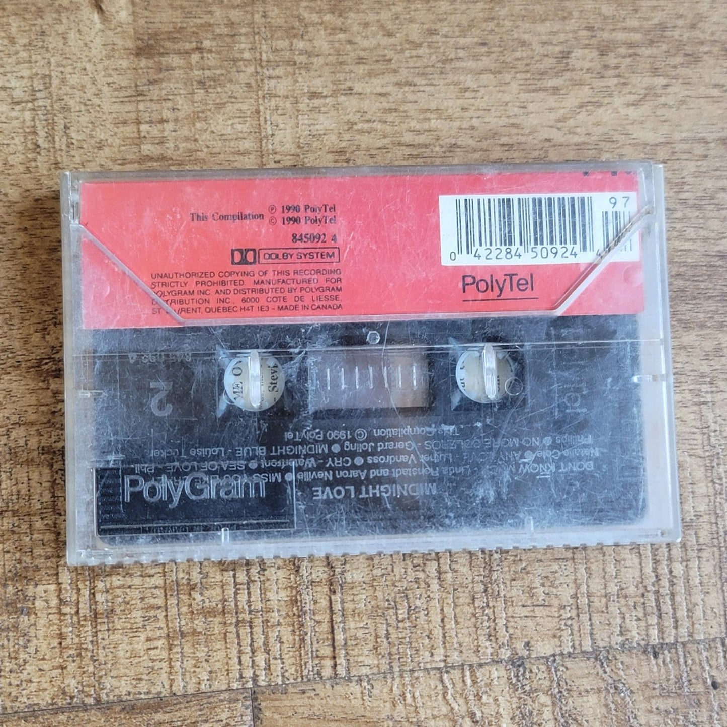 Vtg 1990 Various Artists MIDNIGHT LOVE Cassette Tape