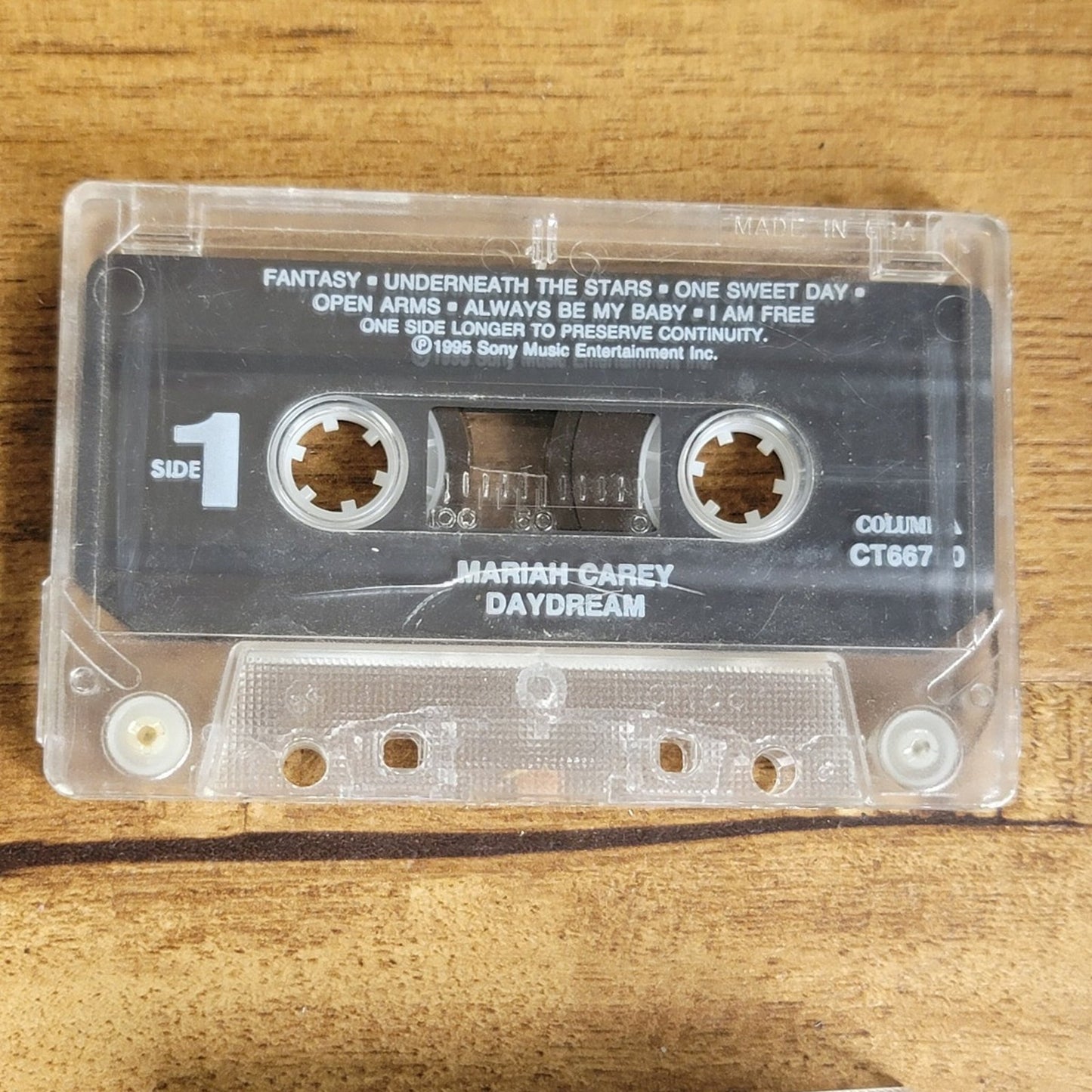 Vtg 1995 Mariah Carey DAYDREAM Cassette Tape