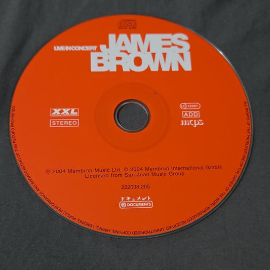Vtg 2004 James Brown Live In Concert CD