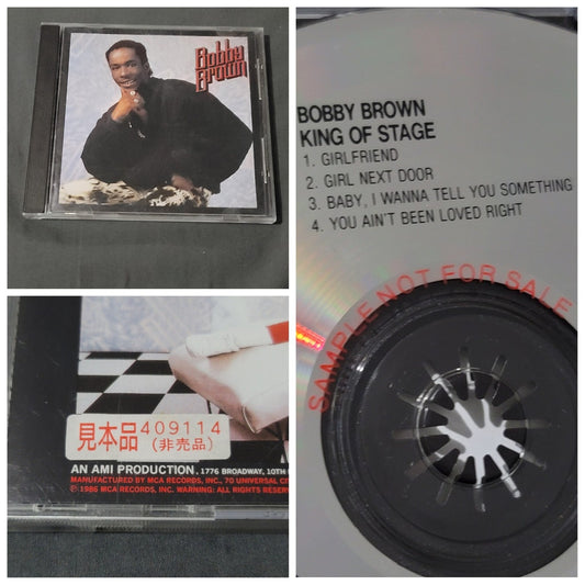 Vtg 1986 Bobby Brown KING OF STAGE Japan Sample CD