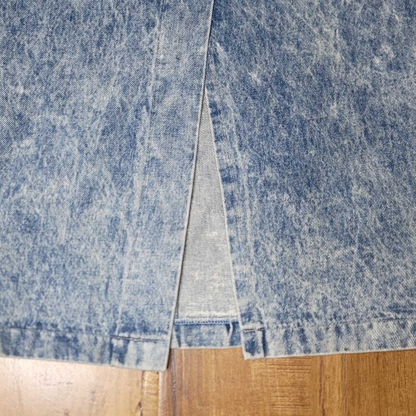 Vtg Candie's Acid Washed Denim Pencil Skirt