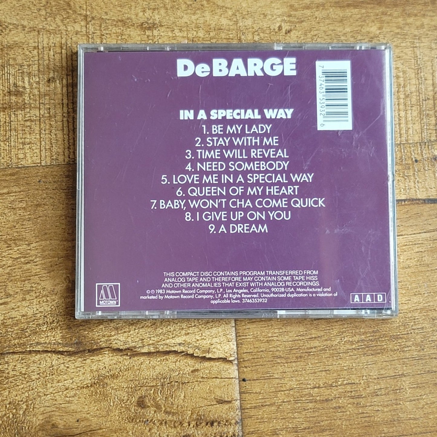 Vtg 1983 DeBarge IN A SPECIAL WAY CD