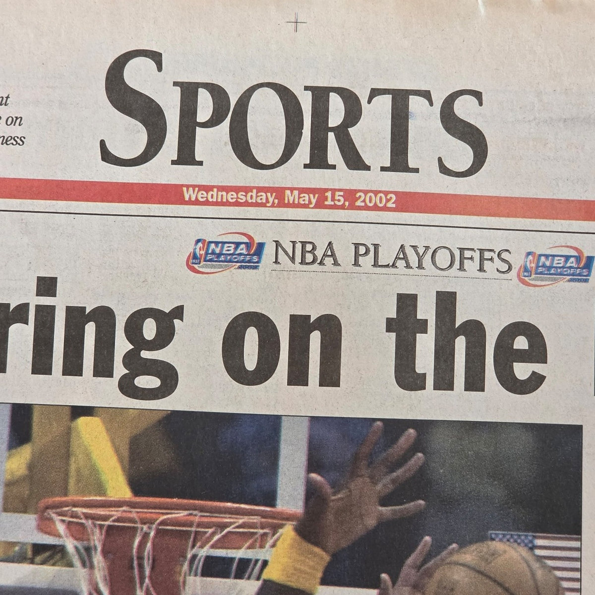 Vtg 2002 Los Angeles Lakers San Antonio Spurs San Gabriel Valley Newspaper