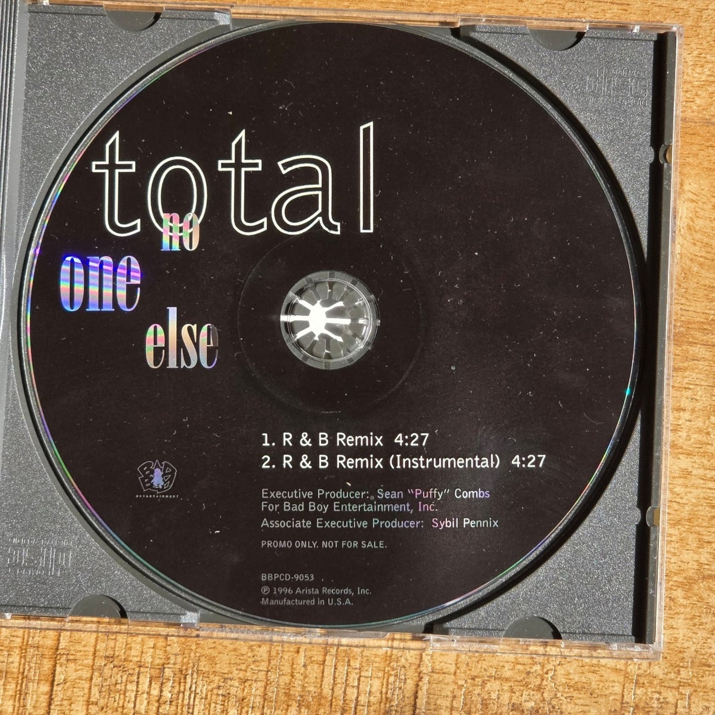 Vtg 1996 Total NO ONE ELSE REMIX PROMO CD