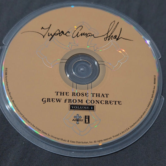 Vtg 2000 Tupac Amaru Shakur THE ROSE THAT GREW FROM CONCRETE VOLUME 1 CD 2PAC