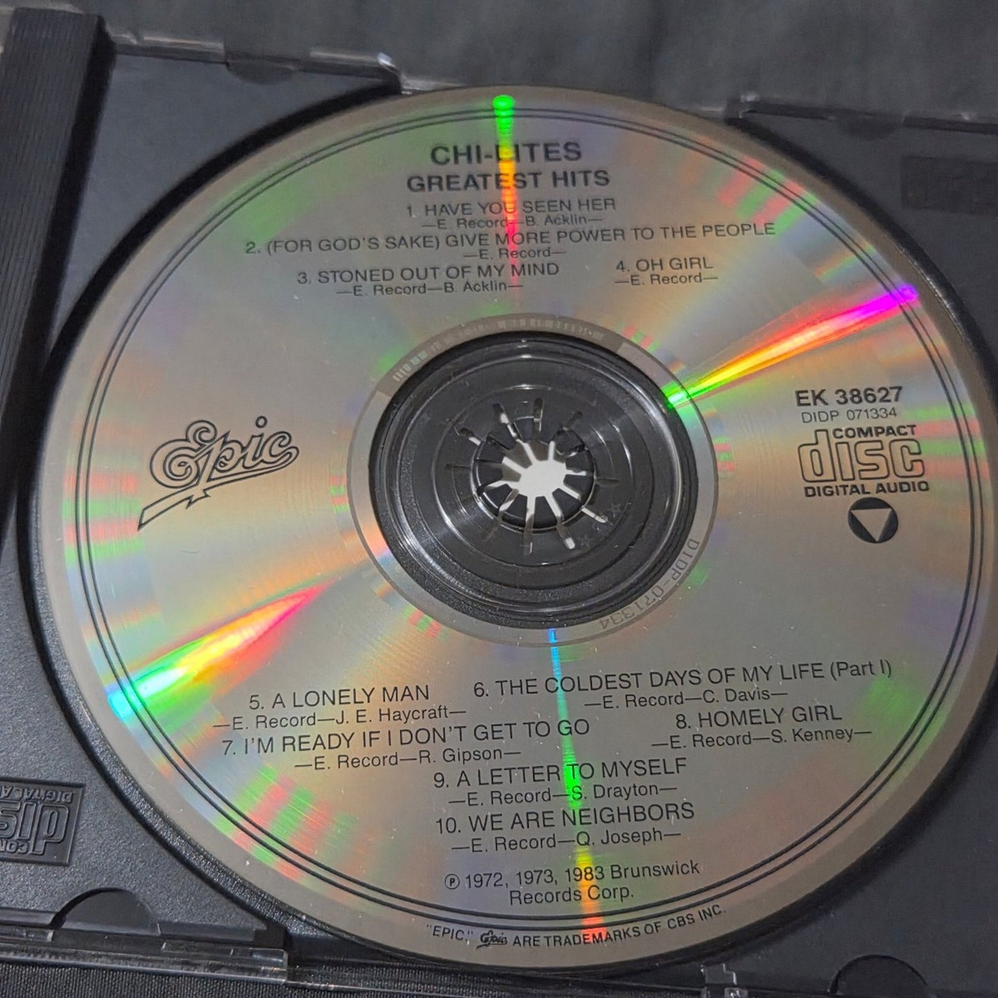 Vtg 1983 The Chi-lites GREATEST HITS CD