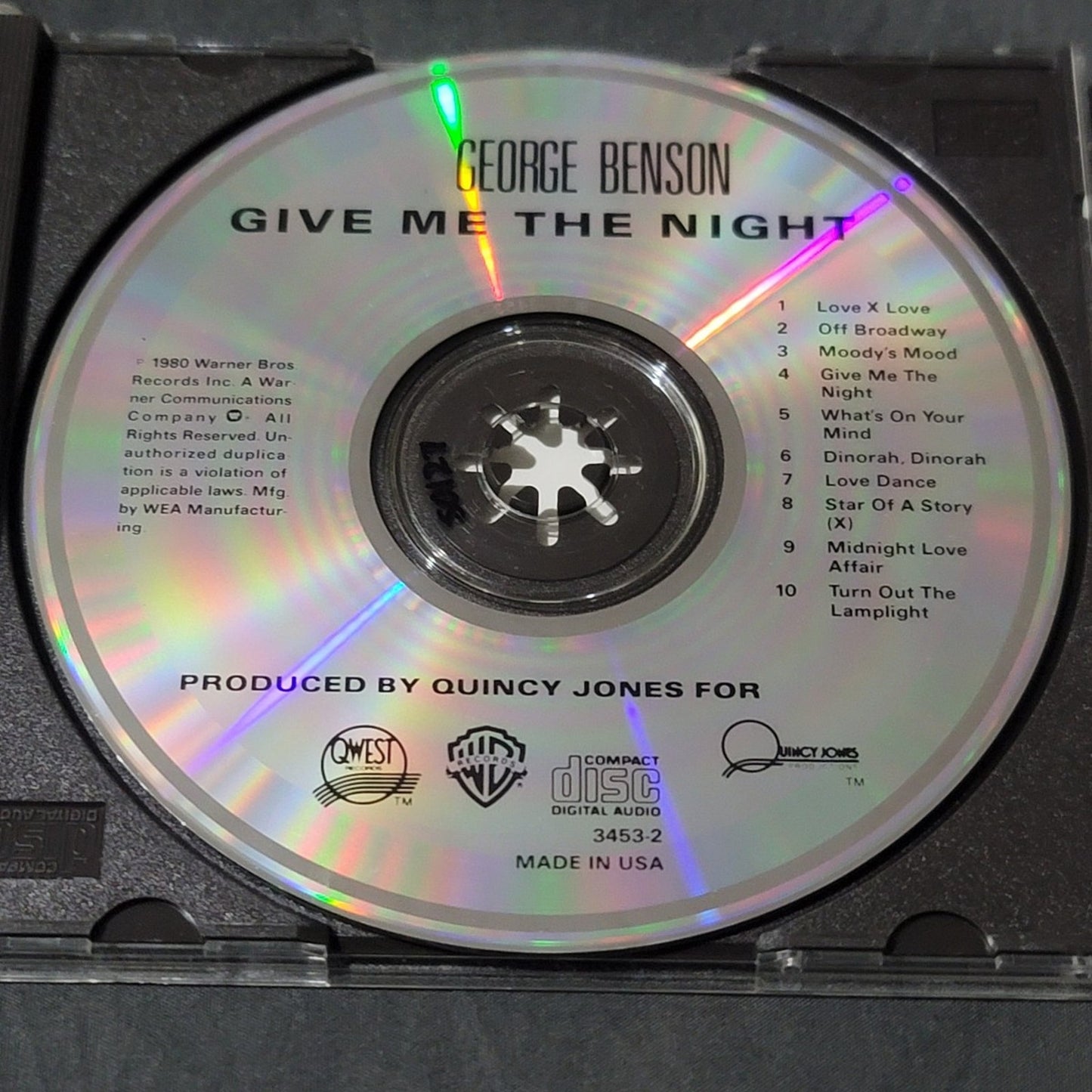 Vtg 1980 George Benson GIVE ME THE NIGHT CD