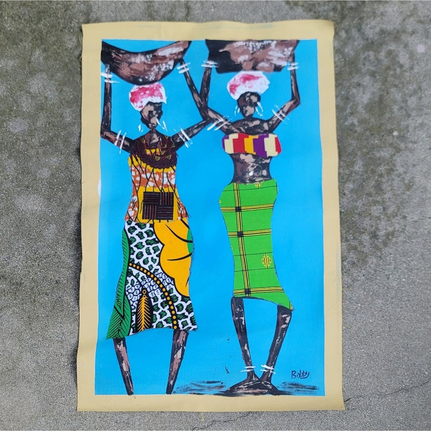 Custom Canvas Oil Painting Ghana West Africa