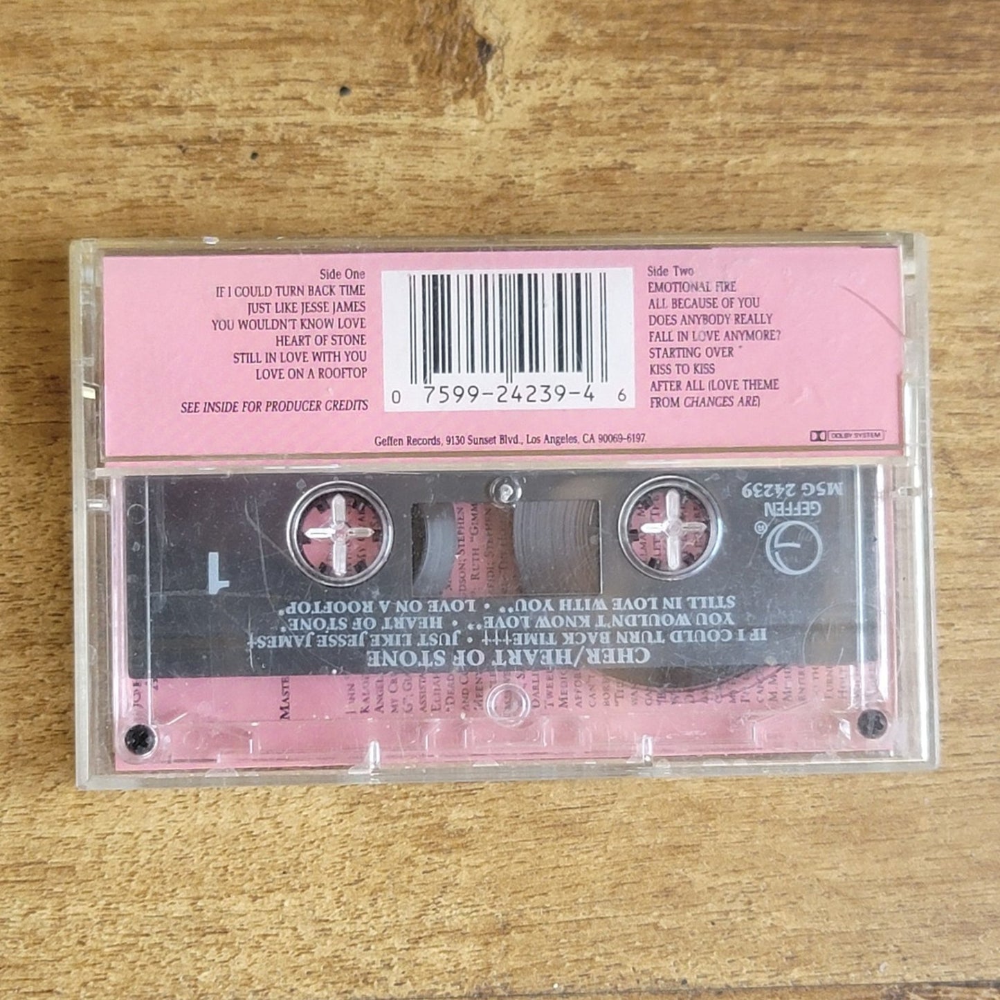 Vtg 1989 Cher HEART OF STONE Cassette Tape