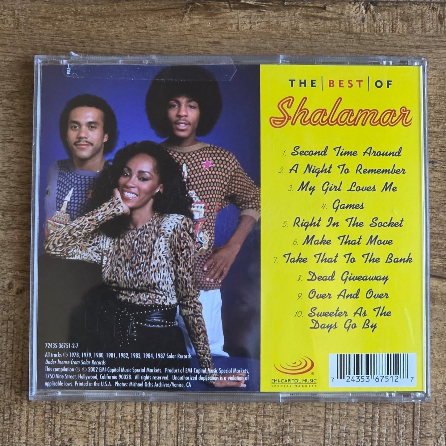 Vtg 2002 Shalamar THE BEST OF SHALAMAR CD