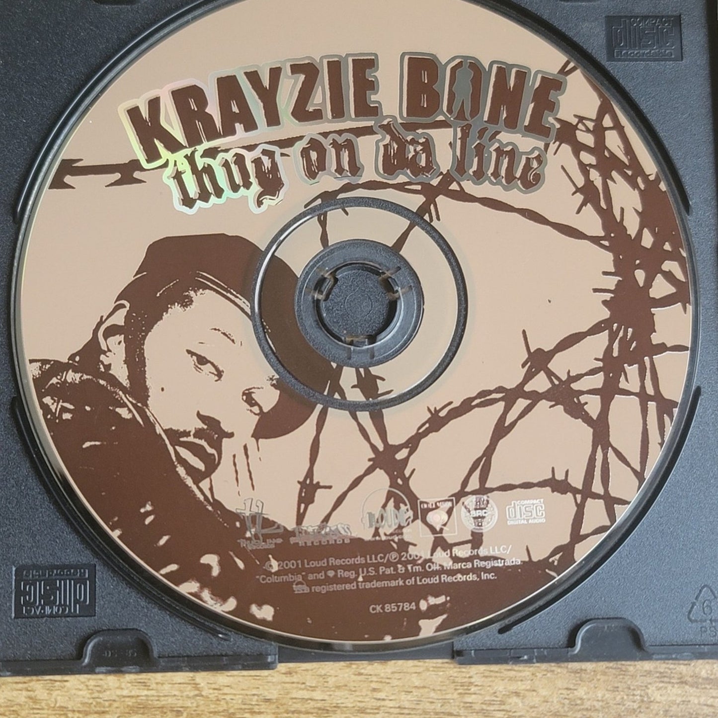 Vtg 2001 Krayzie Bone THUG ON DA LINE RAP HIP HOP