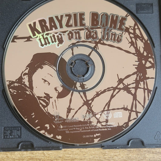Vtg 2001 Krayzie Bone THUG ON DA LINE RAP HIP HOP
