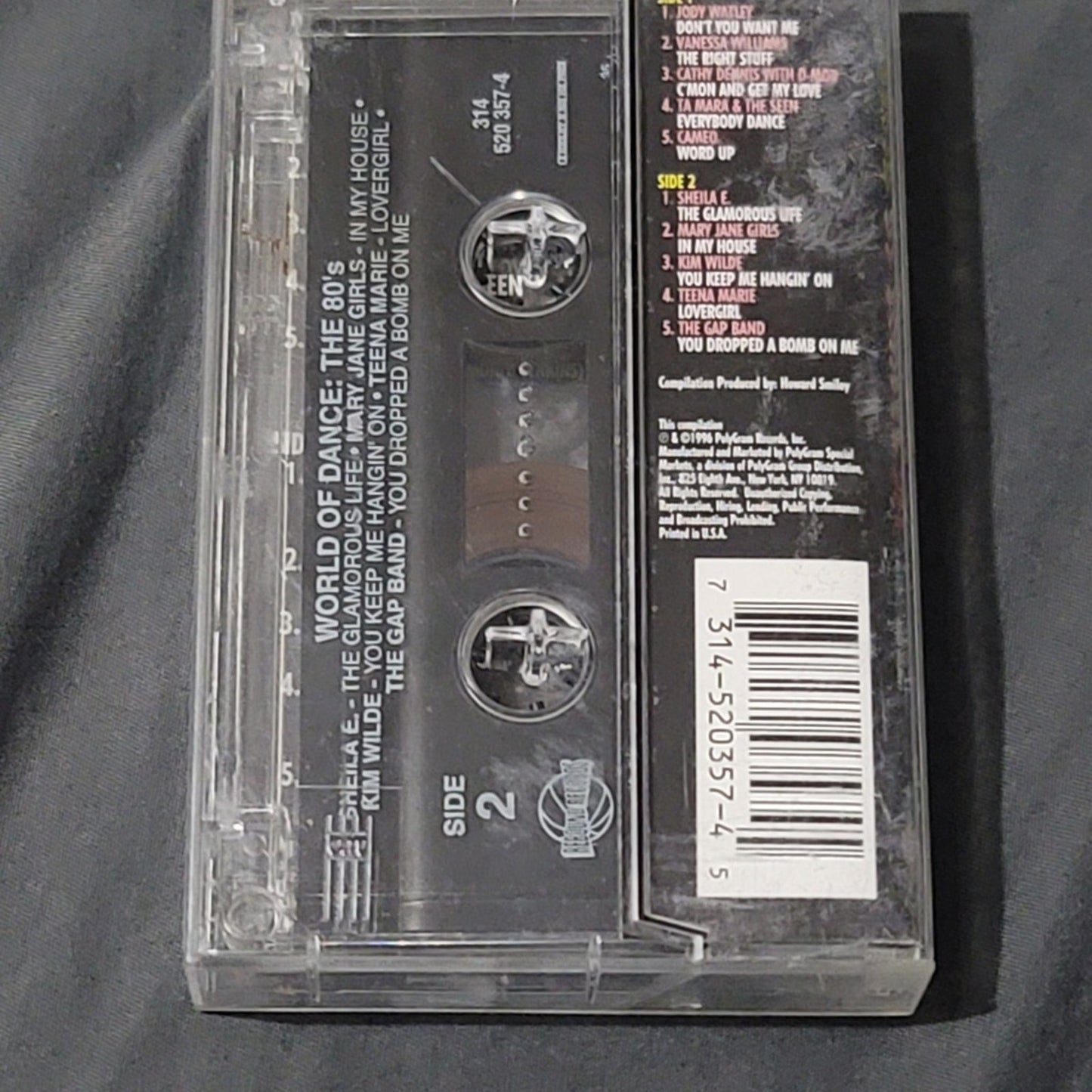 Vtg 1996 World of Dance THE 80s VARIOUS ARTISTS Cassette Tape