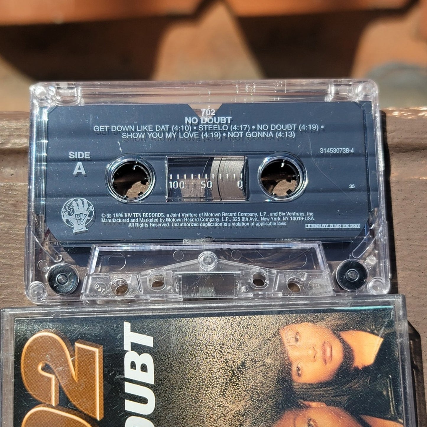 Vtg 1996 702 NO DOUBT Cassette Tape