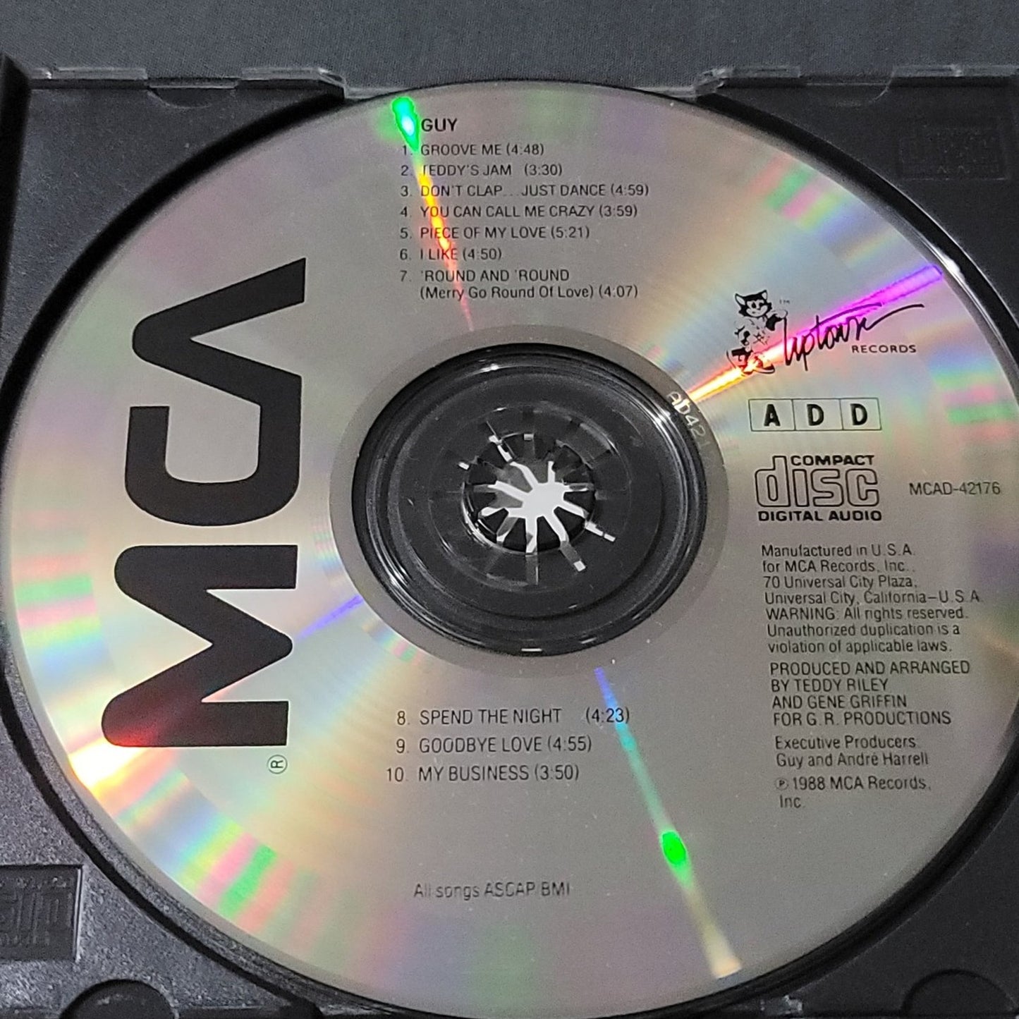 Vtg 1990 Guy GUY CD