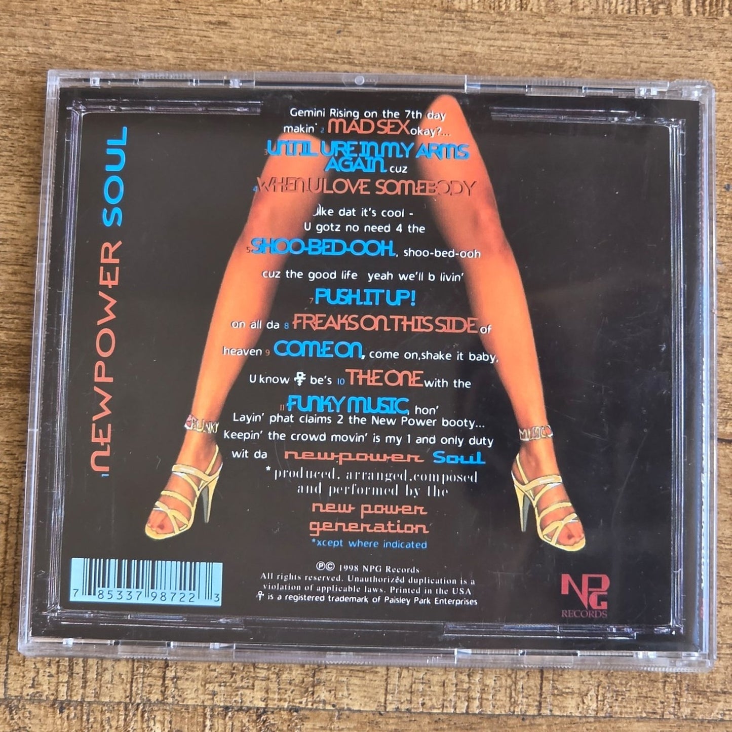 Vtg 1998 New Power Generation SOUL CD PRINCE