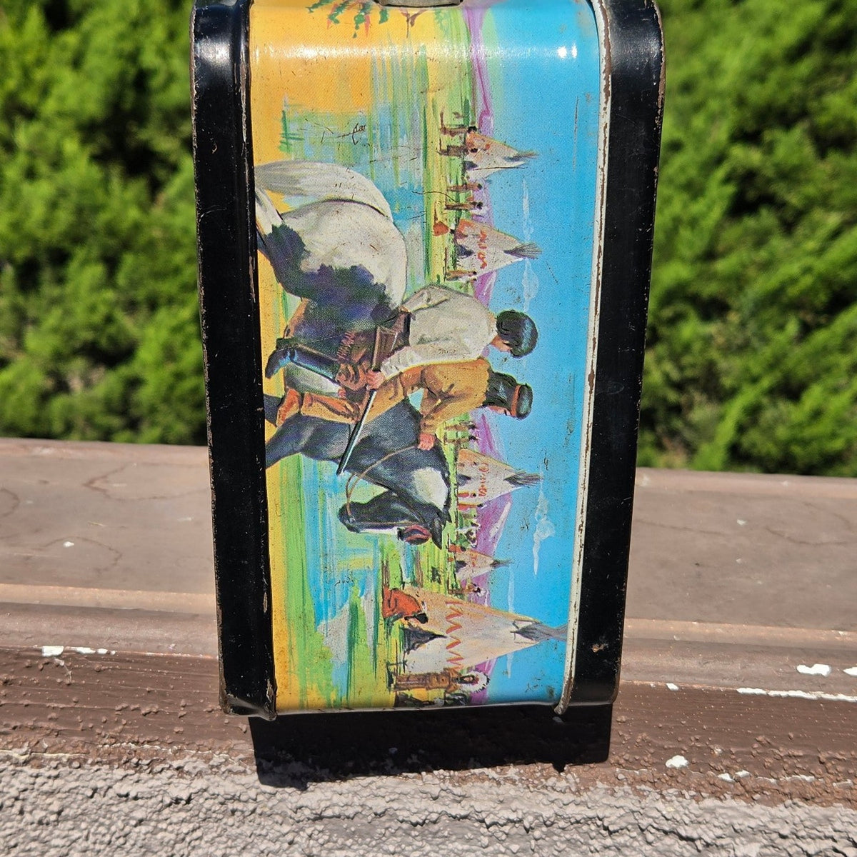 Vtg 1980 Aladdin The Legend Of The Lone Ranger Metal Lunch Box