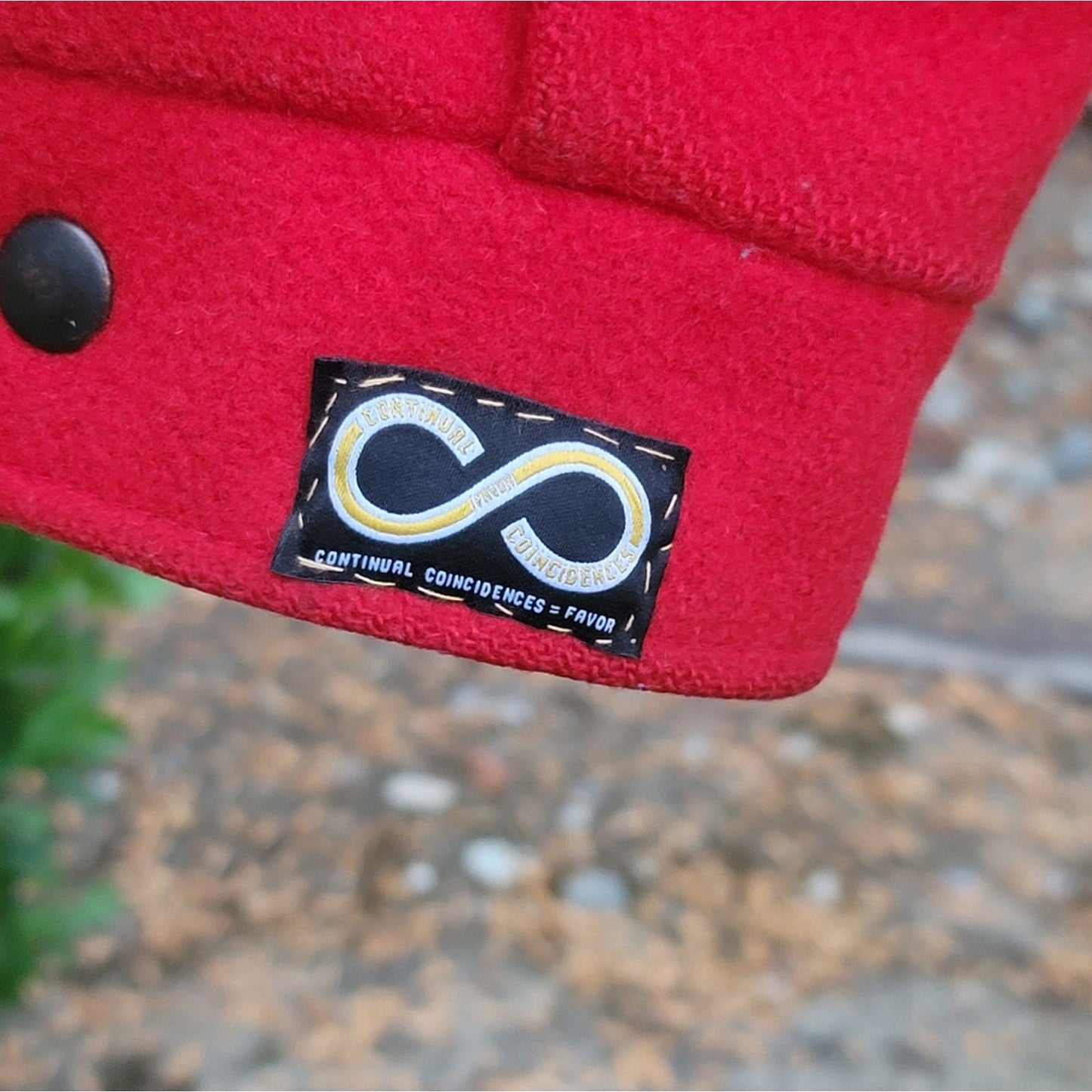 Continual Coincidences Brand Upcycled Vtg Wool Blend Bomber Jacket