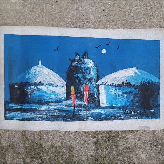 Custom Canvas Oil Painting Ghana West Africa