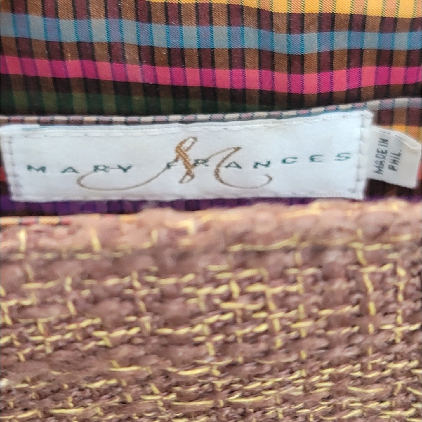 Vtg Mary Frances Embellished Beaded Wristlet Purse Bag