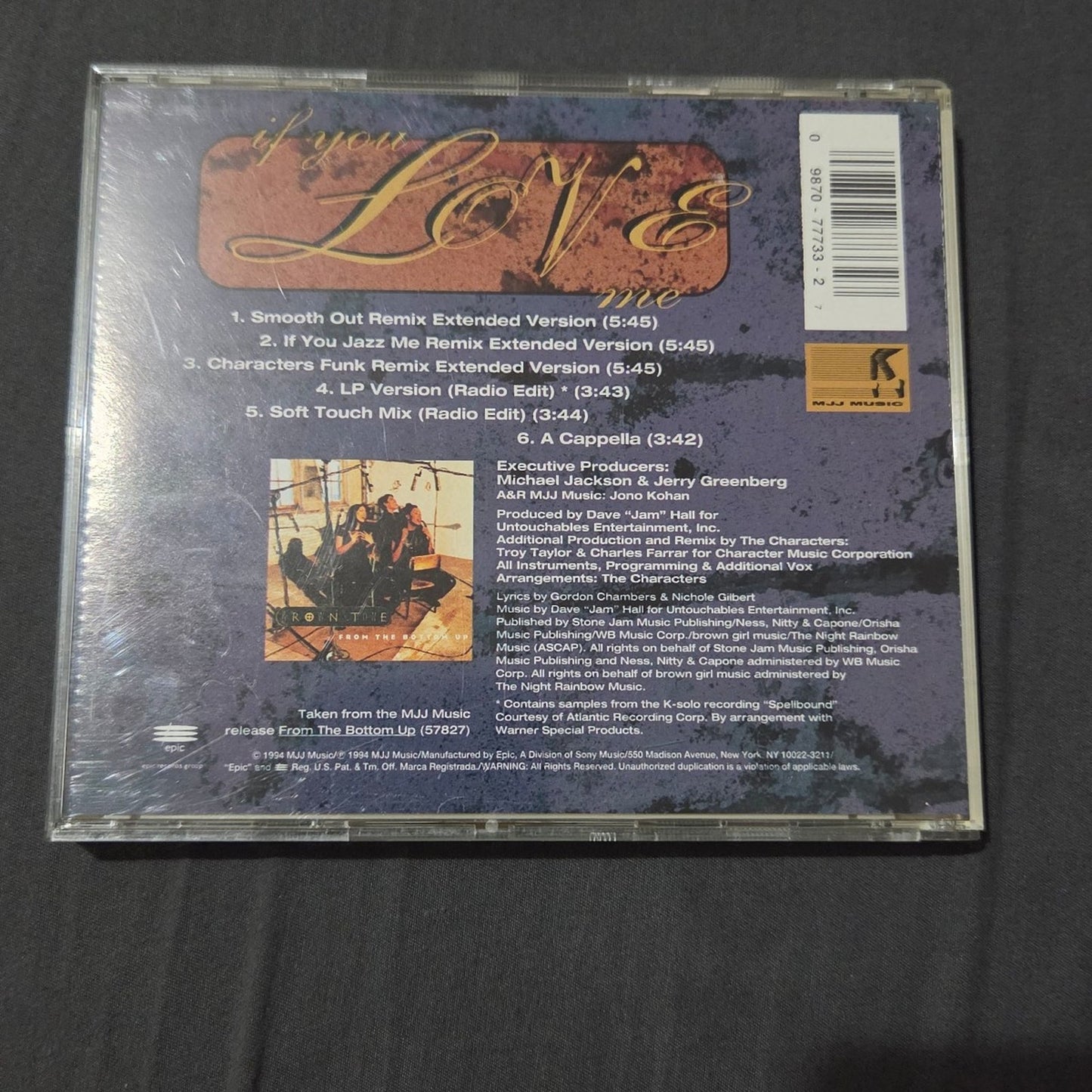 Vtg 1994 Brownstone Remixes If You Love Me Maxi Single CD