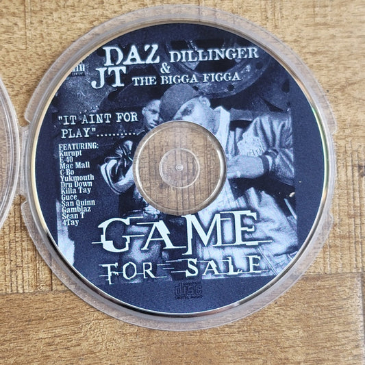Vtg Daz Dillinger & JT The Bigga Figga GAME FOR SALE CD RAP HIP HOP