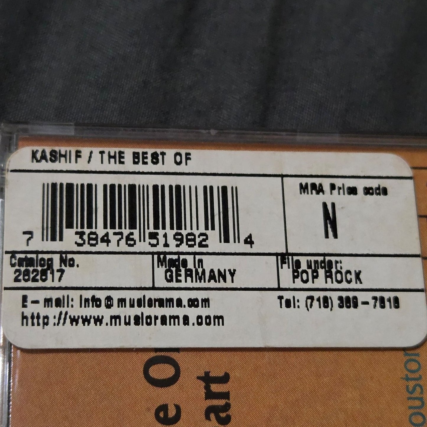 Vtg 1992 Kashif THE BEST OF KASHIF CD (GERMAN IMPORT)