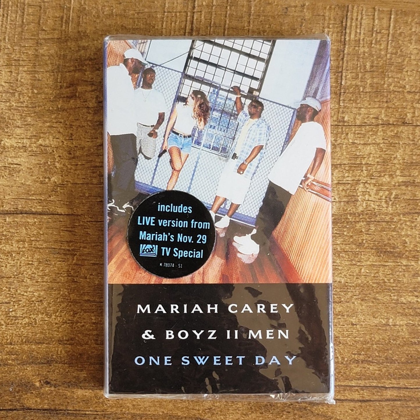 Vtg 1995 Mariah Carey & Boyz II Men ONE SWEET DAY Cassette Tape Single