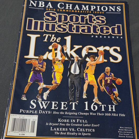 Sports Illustrated 2010 Commemorative Los Angeles Lakers NBA Champions Magazine